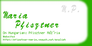 maria pfisztner business card